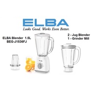 ELBA 1.5L Twin Jug Blender With 1 Grinder Mill, BEG-J1536FJ