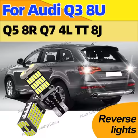 For Audi Q3 8U Q5 8R Q7 4L TT 8J 2Pcs New Upgrade T15 Led Canbus Reverse Light Car Bulb Back Up Lamp
