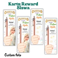 (CONTENTS 11) CUSTOM PHOTO STUDENT REWARD CARDS STUDENT APPRECIATION CARDS CUTE STUDENT GIFT CARDS M