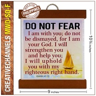 DO NOT FEAR - ISAIAH 41:10, MWD-SQ-F, CreativeChannels Wooden Decor, Home Decor with Bible Verse