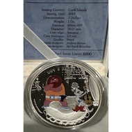 2013 Cook Islands $5 Silver Proof Coin – Leopold the Cat (Kot Leopold) 1oz .999 Fine Silver | Limite