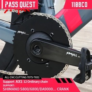 PASS QUEST 110 bcd chainring road bike Narrow wide chainwheel 110bcd double Chain ring for Shimano 5