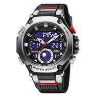 Mens Digital Sports Watches Multifunctional 50M Waterproof LED Alarm Backlight Watch