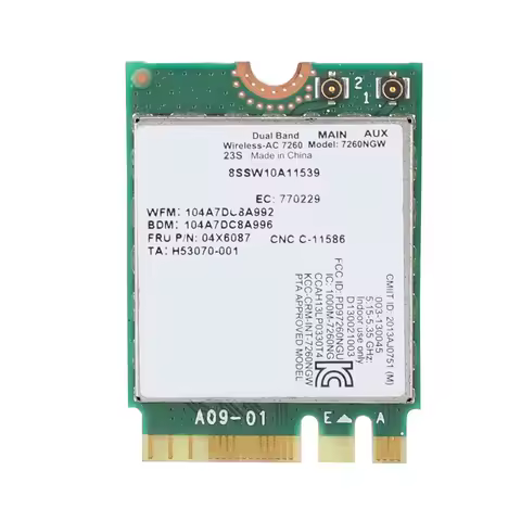 Dual Frequency Network Card for Intel 7260AC 7260NGW Dual band Wireless Network Card for Lenovo IBM 