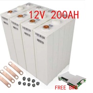 (4PCS+BMS) UPS 12V 200AH BMS Baterai litium CALB Lifepo4 3.2v UPS GRADE A 200Ah set isi 4 baterai gr