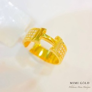 Cincin H Fancy Stone Emas 916 Original (N)