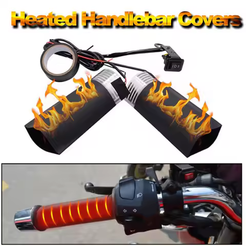 Motorcycle Handle Heater 12v Motorcycle Electric Car Heating Handle Cover Heated Hand Grip E-Bike Ha