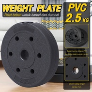 HTD SPORT PVC WEIGHT PLATE PIRINGAN PLAT LATIHAN BEBAN PLAT BARBEL DUMBBELL 2.5KG