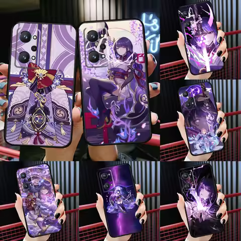 Raiden Shogun Genshin Impact For Realme C55 C33 C30 C21Y 10 Pro Plus GT Neo 5 3 3T Case For OnePlus 