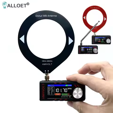 SI4732 0.5-108mhz LSB USB AM FM FM/AM Radio 1.9inch IPS Screen Mini Pocket Radio with Antenna HF SW 