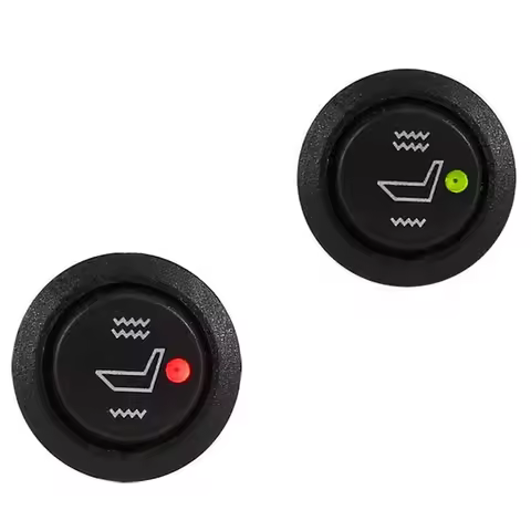 1/2Pcs Car Seats Heater Switch 3Pin T 85 Round Heated Rocker Hi/Low Off Control 12V For All SUV Truc