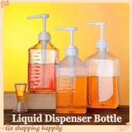1600ml Liquid Dispenser Bottle 10cc Milk Tea Syrup Juice Liquid Sugar Pump Universal
