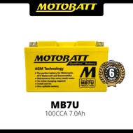 MOTOBATT Quadflex MB7U Motorcycle Battery Premium Yuasa Replacement with AGM Technology Motor4all