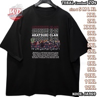 AKATSUKI CLAN T-SHIRT BIG SIZE CODE JA969 JUMBO 2XL 3XL 4XL 5XL 6XL 7XL 8XL 9XL 10XL 11XL 12XL