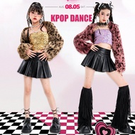 jazz dance outfit for kids Hip-Hop Sequin Children's Trendy Clothes Cheerleading Costume Korean