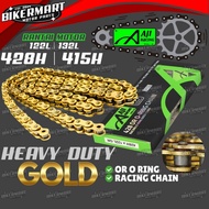 AJI RACING RANTAI MOTOR HEAVY DUTY GOLD ERO ORING SPROCKET CHAIN 415H 428H X 122L 132L