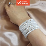 12-piece Pearl Bracelet Set, 6mm, White, Women's Bracelet - Promotion