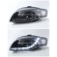 Audi A4 B7 05-08 Projector Headlamp with LED Driving Lamp { 1 Pair Left & Right }
