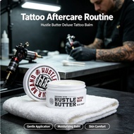 Hustle Butter Deluxe Tattoo Balm, Professional Tattoo Aftercare Balm, Gentle Nourishing Moisturizer 