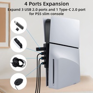 DOBE 4 Ports USB Hub for PS5 Slim Disc/Digital Edition Console (NOT for PS5 Console)
