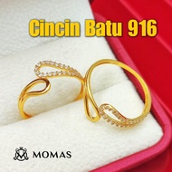 Genuine 916 Gold Ring 916 Gold Stone Ring 916 Pure Gold Stone Ring Bajet Gold Ring 916 Simple Minima