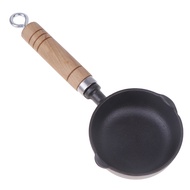 [Limerancea] 12CM Cast Iron Mini Egg Frying Pan With Pour Spout Nonstick Milk Pan Butter Melting Pot
