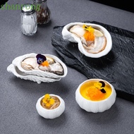 SHANRONG Oyster Plate, Ceramic Irregular Sushi Sashimi Plate, Tableware Exquisite Reusable Creative 