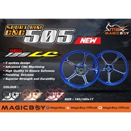 Magic Boy LC135 Sport Rim FG505 16/16*17 MATT- BLACK/RED/BLUE /ORANGE