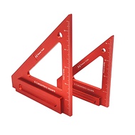 【Sell-Well】 Triangle Ruler 4/6 Inch Measurement Tool Aluminium Alloy Carpenter Tools Inch Metric Ang