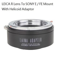 LAINA LEICA R Lens To SONY E / FE Mount With Helicoid Adaptor (微距接環，神力環)