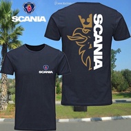 Tee เสื้อยืดแฟชั่น﹍2022 Mens Summer Short Sleeve T-shirts Scania Logo Fashion Prints Cotton Tops tee