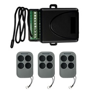 Universal Garage Door Auto Gate Opener 433.92mhz Rolling Code Remote Control And 12-24v AC DC Receiv