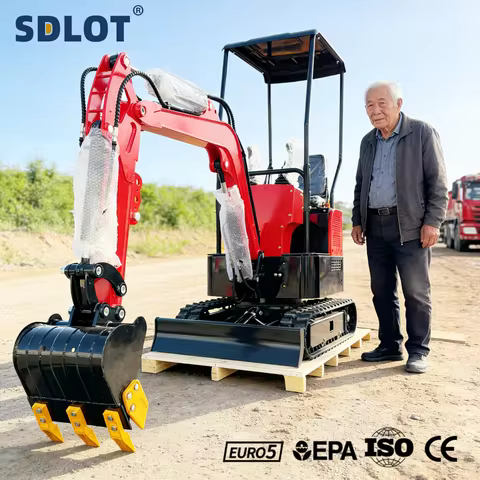 Customized Mini Excavadora Small CE EPA EURO 5 0.8Ton 1.2Ton 2.0Ton Kubota Engine Digger Mini Excava