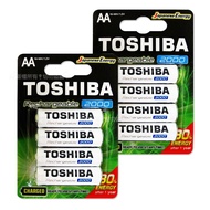 【TOSHIBA 東芝】 3號低自放電鎳氫充電電池2000mAh(8顆入)送電池盒