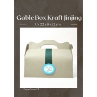 Kraft Gable Box Kraft Carrying Box/ Brown Box/ Kraft Box Bag/ Kraft Box Carrying Case takeaway Carry