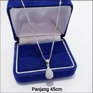Women's JEWELRY Titanium Silver Necklace Italian Necklace Drop Pendant Anti-Fade Anti-Rust