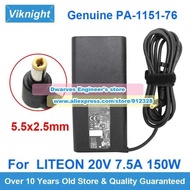 5F 1 Pa-1151-76 AC Adapter 20V 7.5A 150W Liteon For Clevo Np50pnk Np70rnjs GIGABYTE G5 KF
