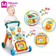 Mitoyos Colourful Baby Music Walker Dream with Drawing Board Piano Sleep Song Toys for Early Walk Le