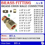BT-A BRASS UNION MALE CONNECTOR - BRASS FITTING