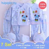 7 Set Baby Clothing Cartoon Newborn clothes, cotton underwear, 0-3 months baby suit Newborn Infant B