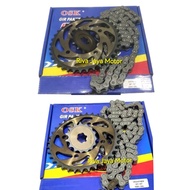 Gear Paket Gir Set + Rantai Jupiter Z Vega R Lama New Crypton Osk F1zr Alfa Jupiter Burhan Fizr Rx K