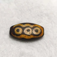 Rare Pattern Natural Agate 6 Eyes Old Dzi Beads Jewelry Amulet Magic Power Collectible Treasure Great Quality