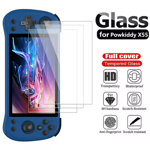 1/2/3PCS Protective Tempered Glass for Powkiddy X55 Anti-scratch Screen Protective Film for Powkiddy