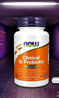 Clinical GI Probiotic 20 Billion CFU 50+ Formula 60 Capsules by NOW FOODS
