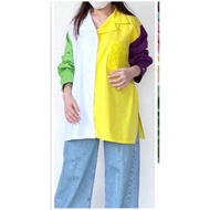 YALE SHIRT VIRAL / KEMEJA WARNA WARNI PASTEL KEKINIAN OOTD