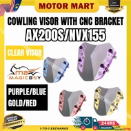 MAGIC BOY VISOR COWLING WINDSHIELD COVER CAP QJ MOTOR AX200 AX200S AX 200