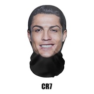 Topeng Penutup Kepala 3D Balaclava Mask Masker Full Face Motif Lionel Messi Cristiano Ronaldo