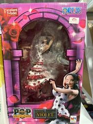 【免運】Megahouse海賊王popsa維奧萊特 紫羅蘭，日版配件齊無斷樁，子病溢色，其他無損，成色如圖，到付