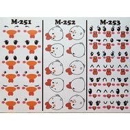 MATA Edible stamp / edible picture / food stickers / drink stickers / emojis / eyes / face / animal 