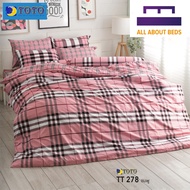 Toto Bed Sheet Set Including Duvet TT278 Pink (3.5 Feet/Single : 5/Queen : 6/King)